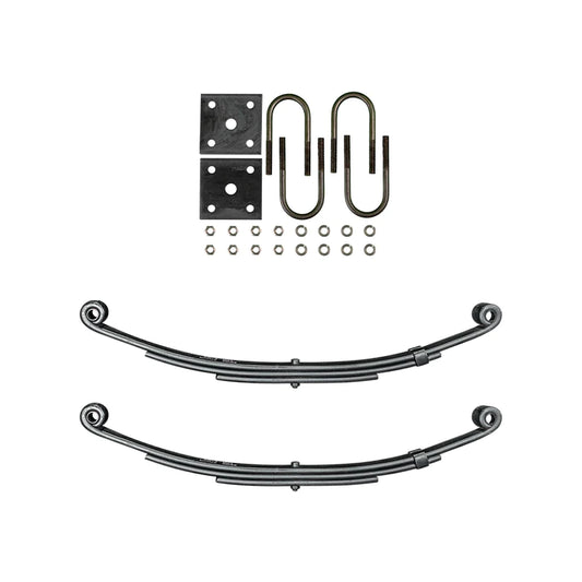 Suspension Kit Trailer 3 Leaf Double Eye Spring Suspension Kit for 1 3/4" Tube 2000 lb Axles