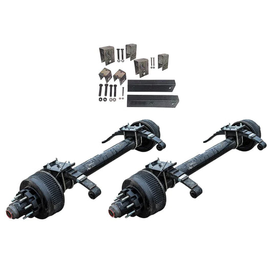 Trailer Kit 12,000 lb Lippert Tandem TK Axle Kit - Sprung - 24K Capacity (Axle Series)