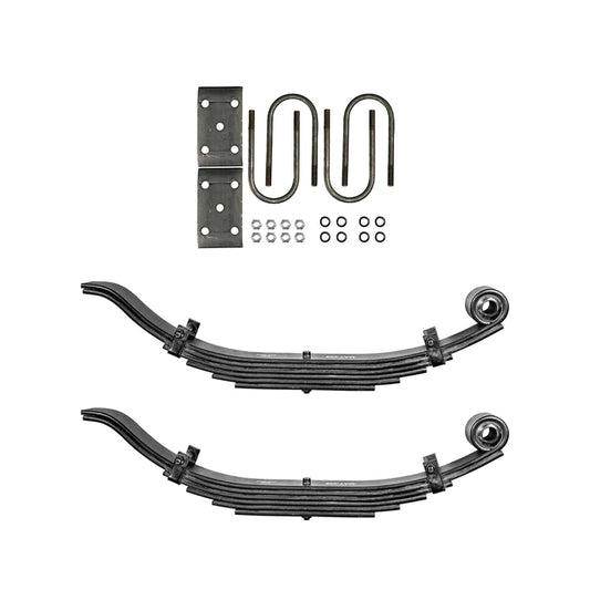 Suspension Kit Trailer 6 Leaf Slipper Spring Suspension Kit for 5" Tube 12000 lb Axles