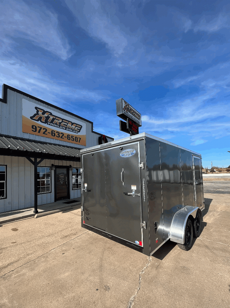 7X14 TANDEM AXLE CONTINENTAL CARGO ENCLOSED TRAILER