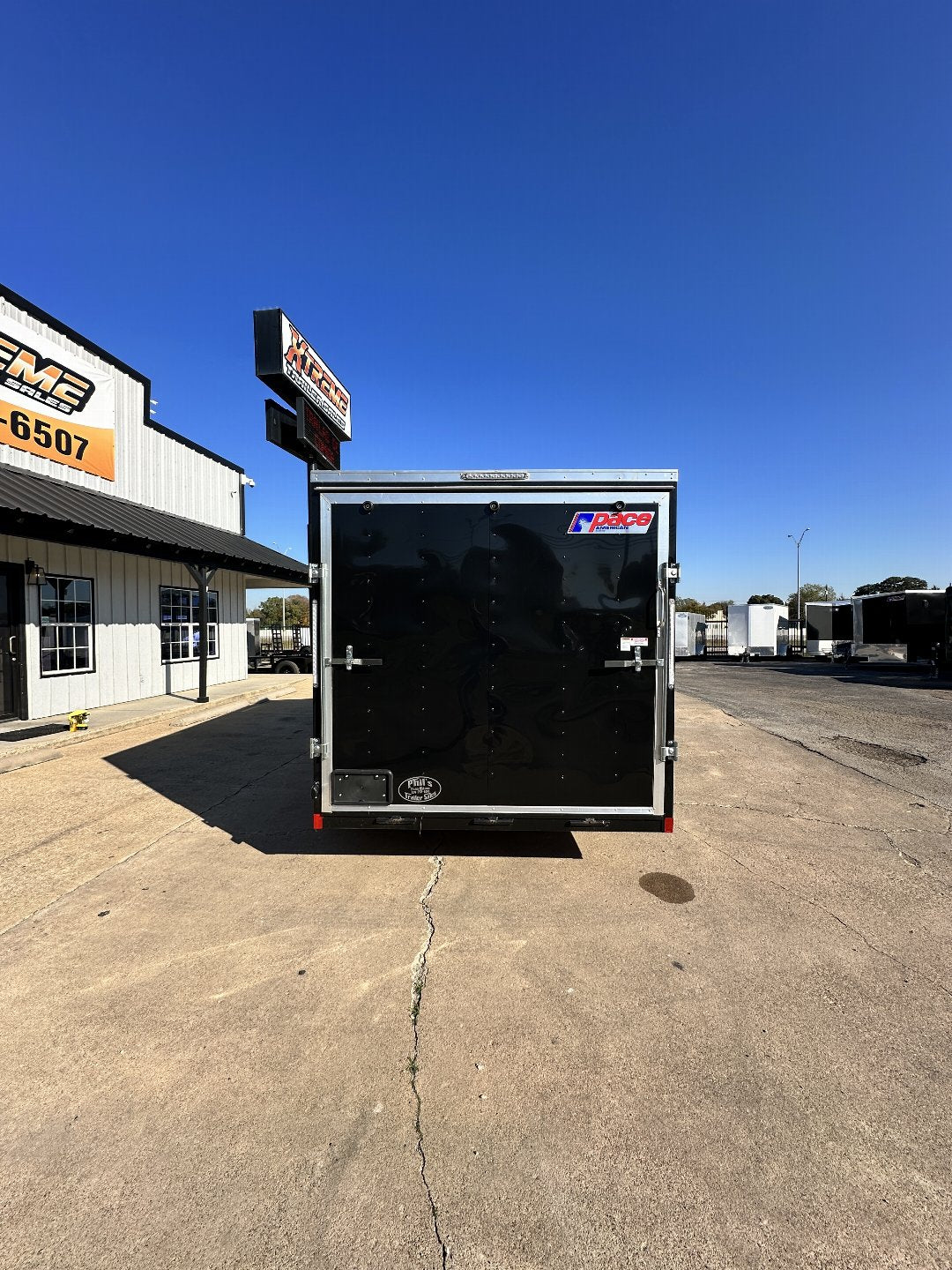 7X14 TANDEM AXLE PACE AMERICAN ENCLOSED TRAILER