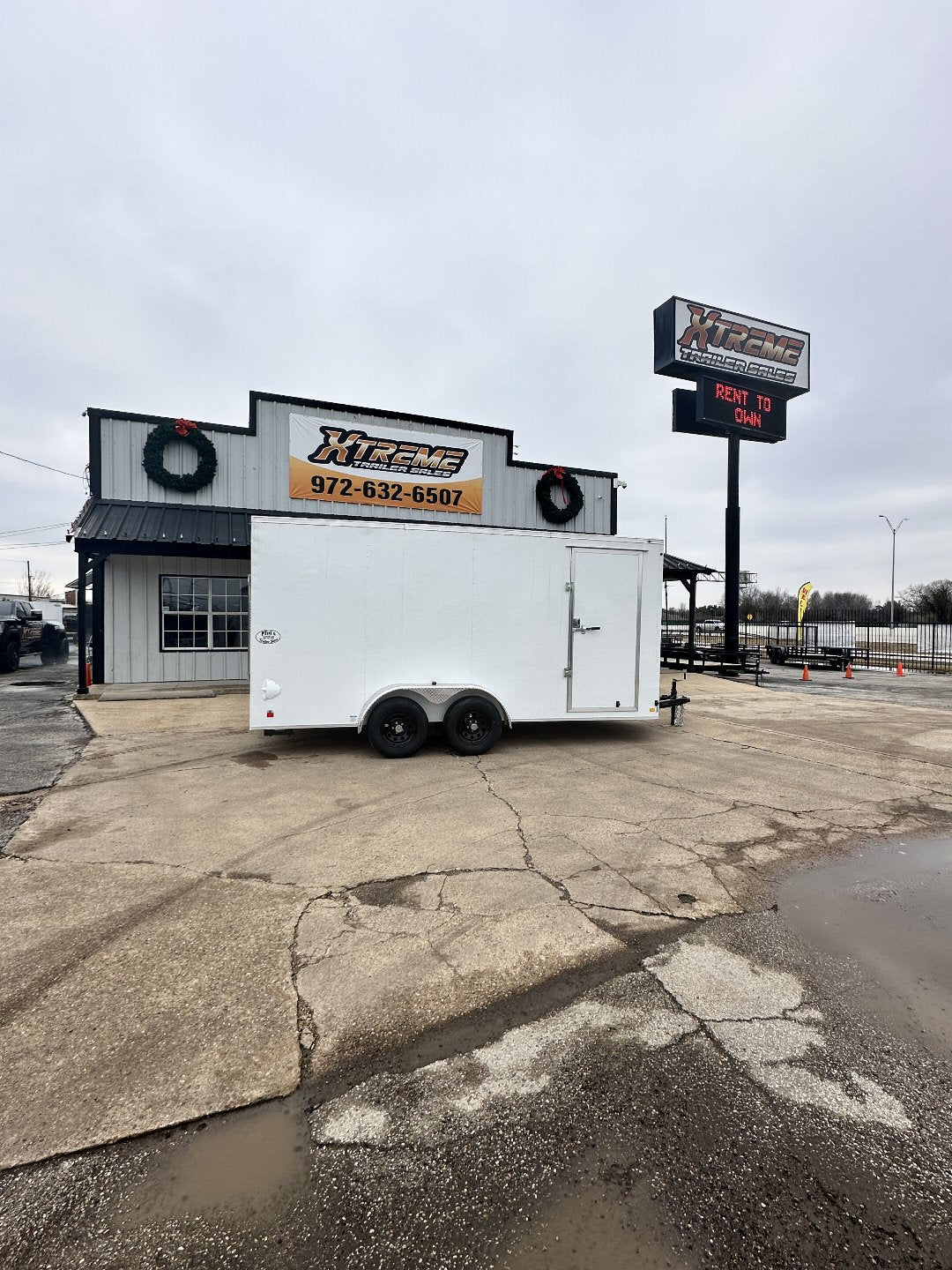 7X16 TANDEM AXLE CONTINENTAL CARGO / ENCLOSED TRAILER