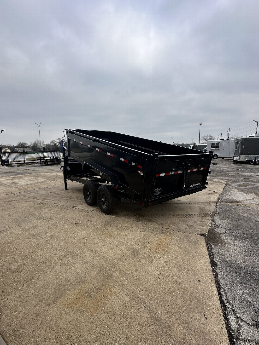 83X16 IRONBULL GOOSENECK DUMP TRAILER 3 FT. WALLS