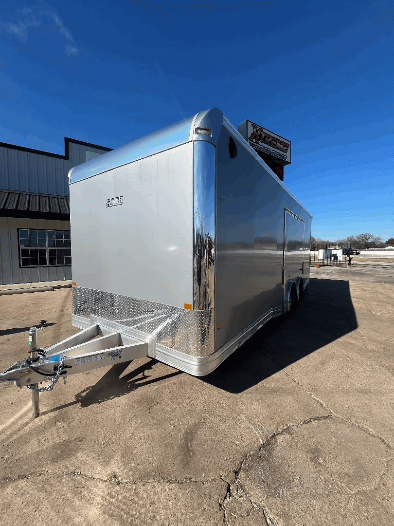 8.5X24 ALL ALUMINUM CAR HAULER SIDE ESCAPE RACE TRAILER