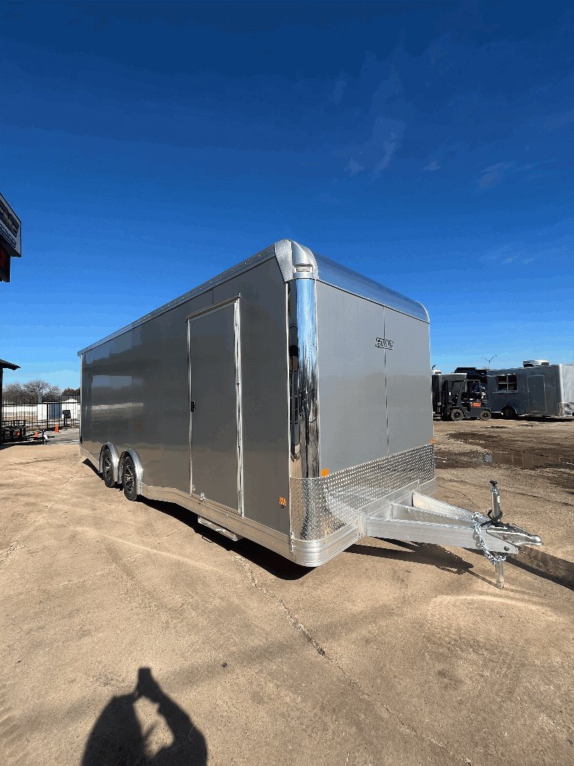 8.5X24 ALL ALUMINUM CAR HAULER SIDE ESCAPE RACE TRAILER