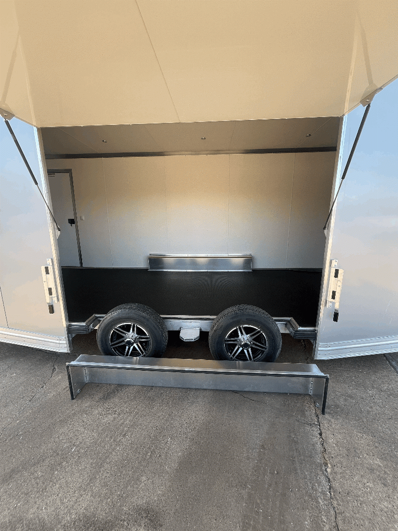 8.5X24 ALL ALUMINUM CAR HAULER SIDE ESCAPE RACE TRAILER