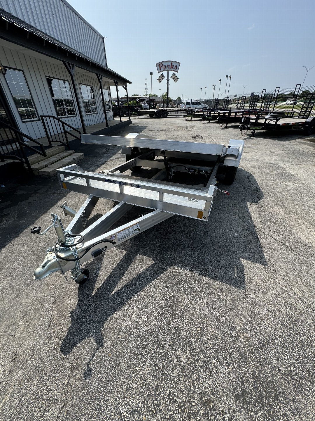 83X18 ALL ALUMINUM TILT ALCOM UTILITY TRAILER