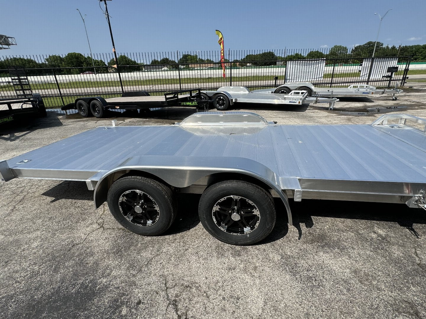 83X18 ALL ALUMINUM TILT ALCOM UTILITY TRAILER