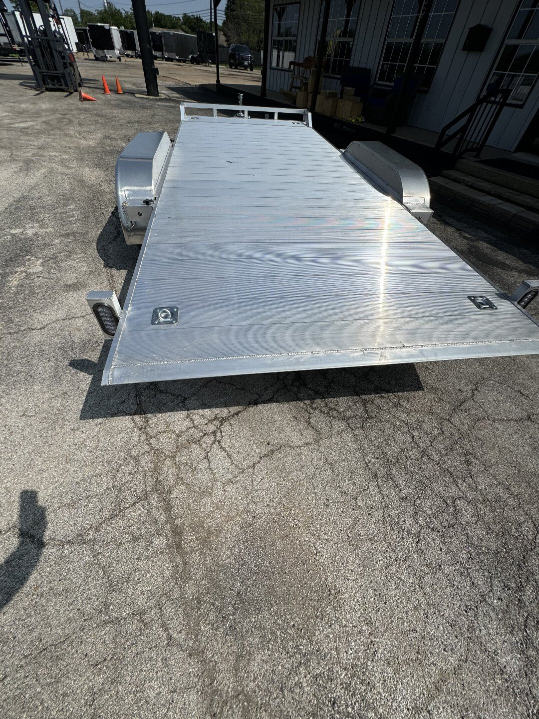 83X18 ALL ALUMINUM TILT ALCOM UTILITY TRAILER