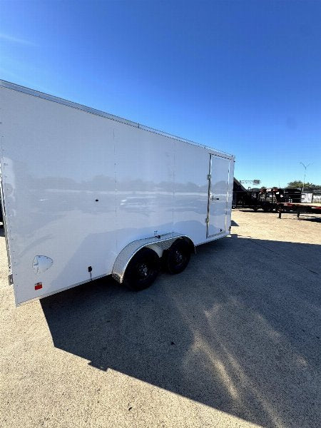 7X16 Tandem Axle 7ft. Interior Barn Door Cargo / Enclosed Trailer