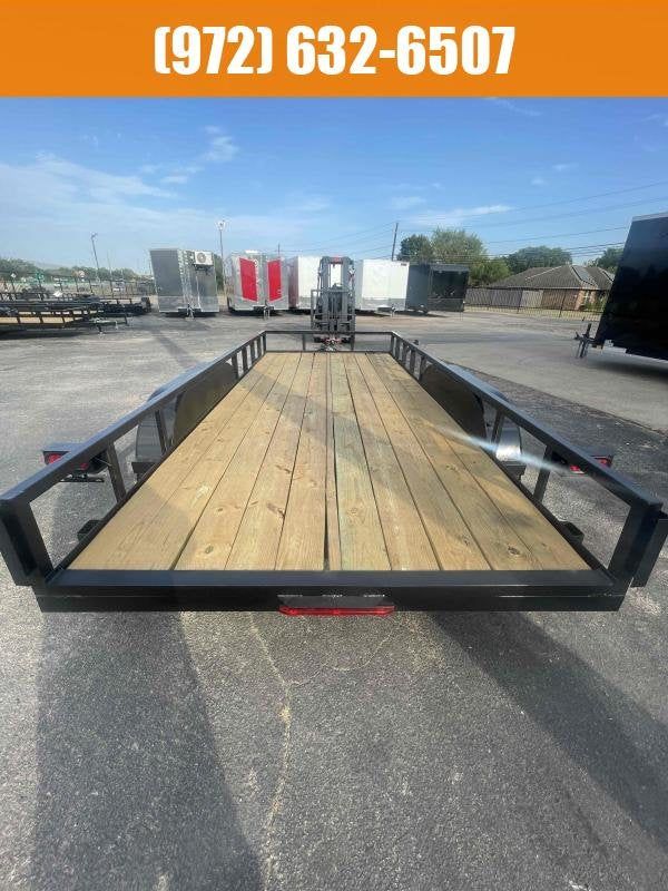 77X14 STANLEY UTILITY TRAILER W/ SQUARE TOP