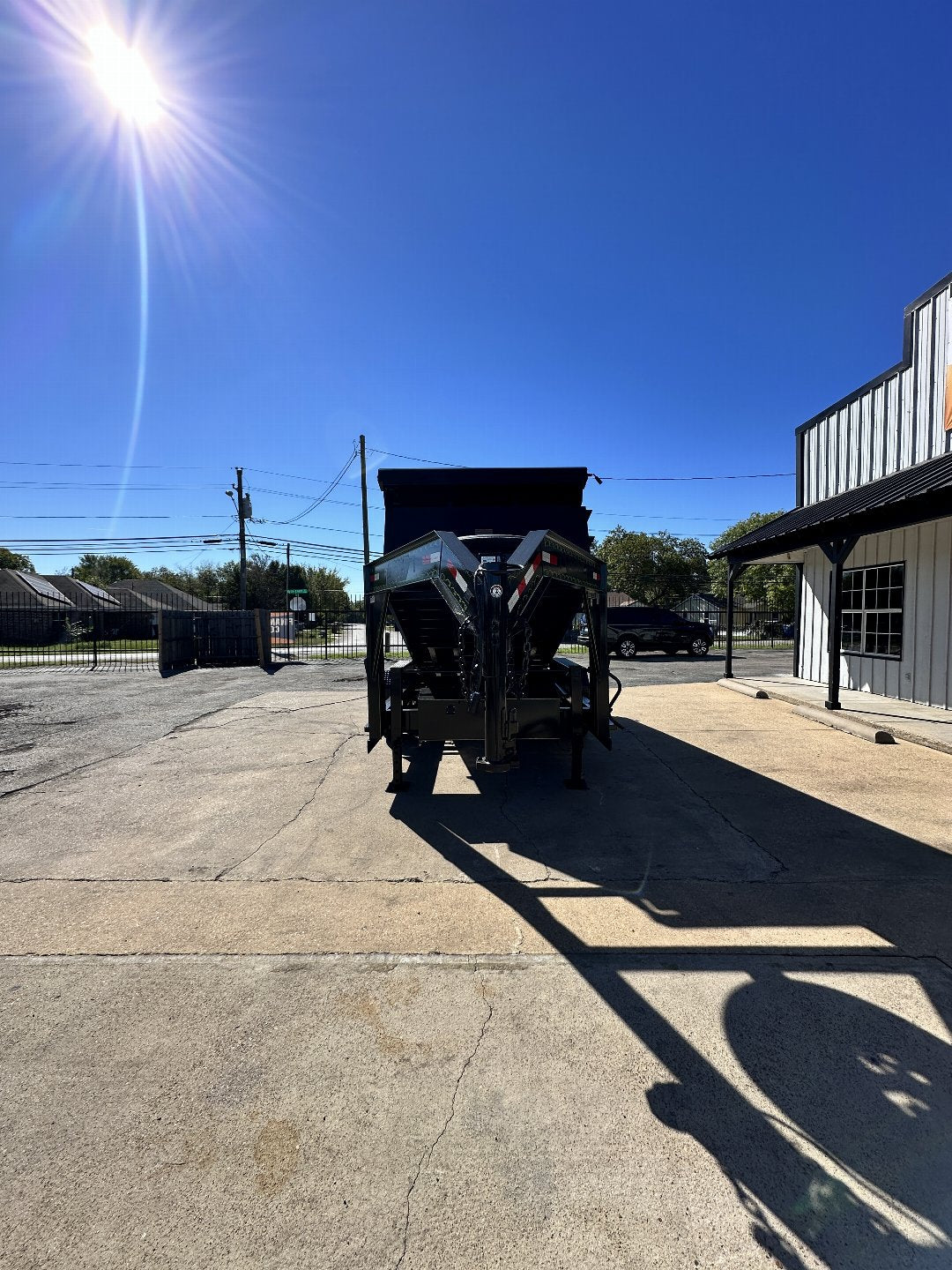 83X12 GOOSENECK DUMP TRAILER 4FT. WALLS