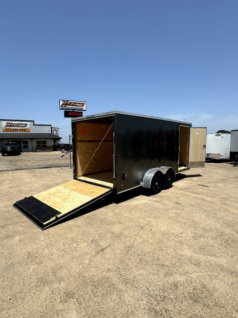 7X16 Tandem Axle 6'6 Interior Height Continental Cargo / Enclosed Trailer