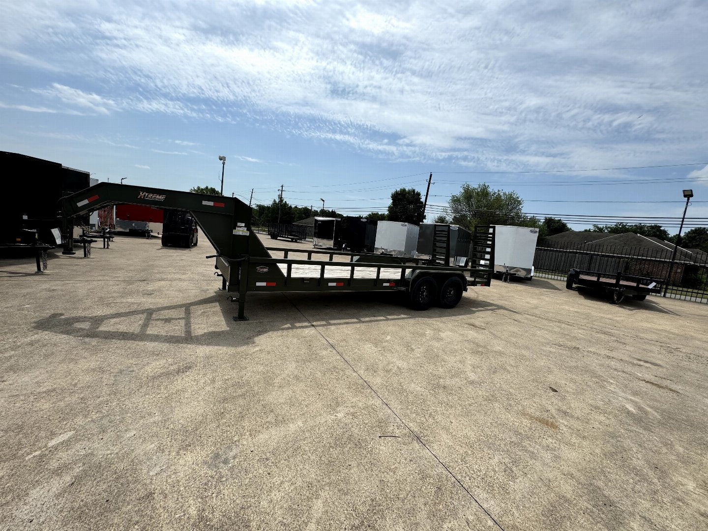 2024 83x20 Gooseneck Heavy Duty Equipment trailer Stand up ramps Equipment Trailer