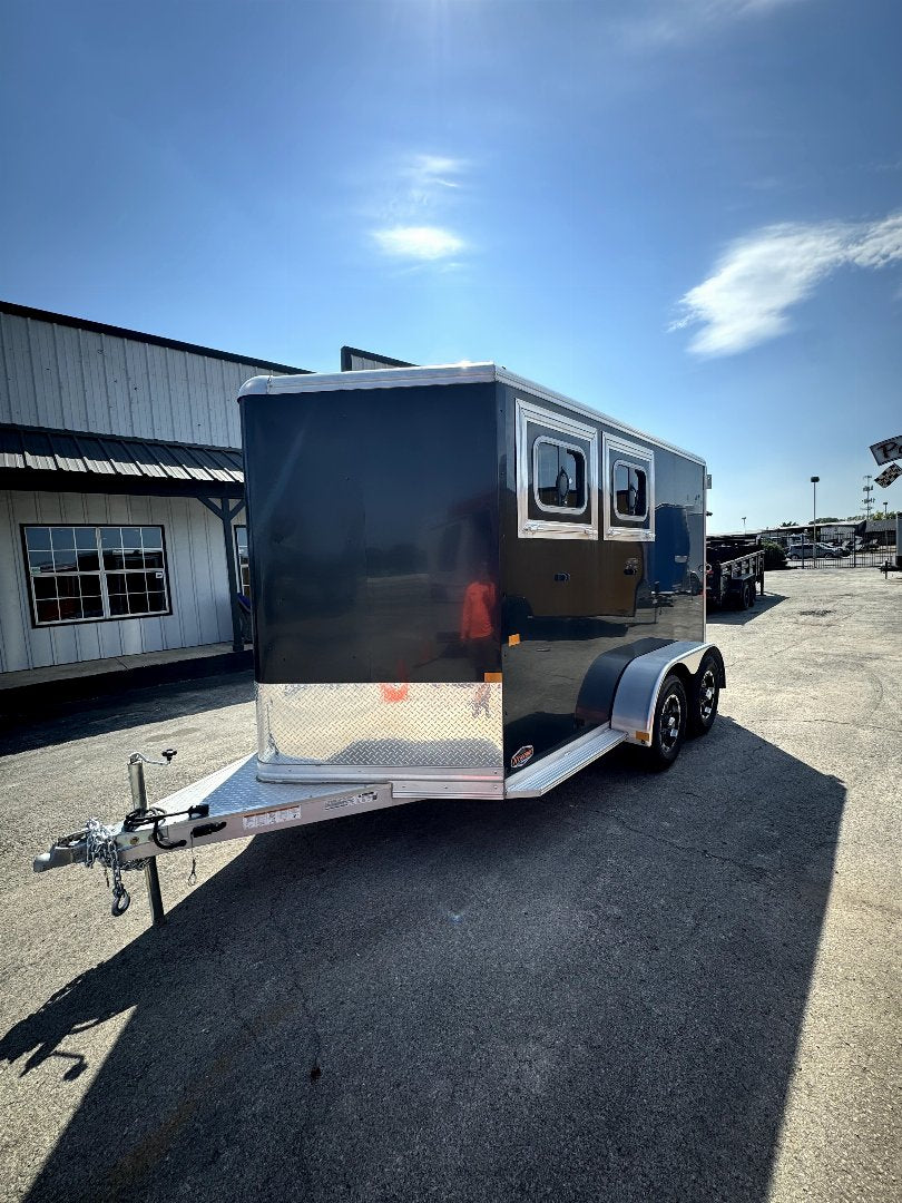 2024 Frontier Trailers 2 HORSE SLANT TRAILER Horse Trailer ALL ALUMINUM