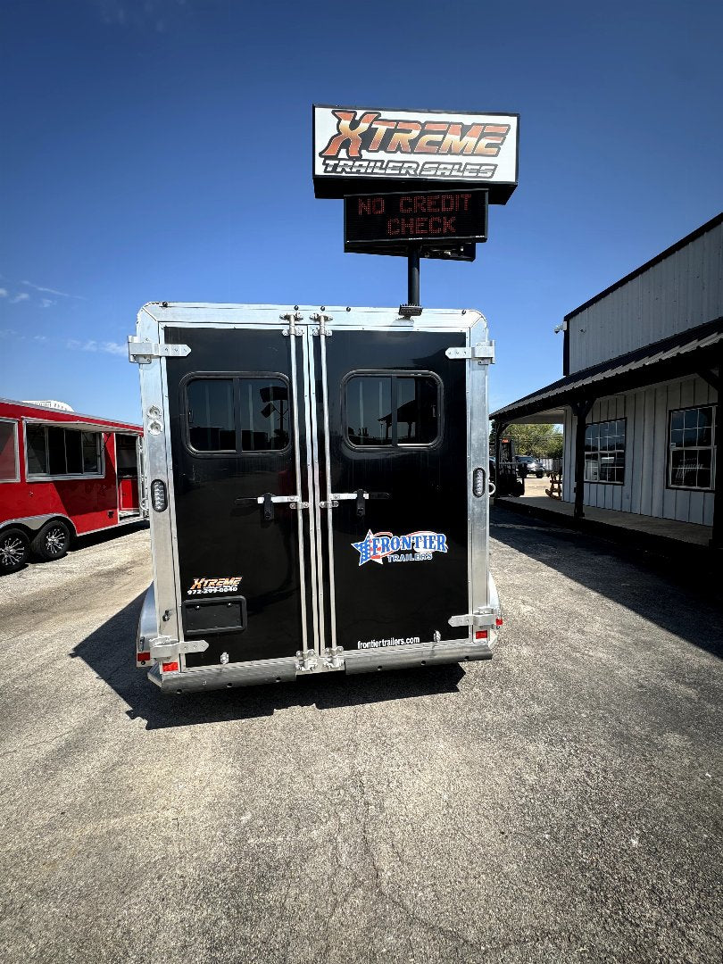 2024 Frontier Trailers 2 HORSE SLANT TRAILER Horse Trailer ALL ALUMINUM