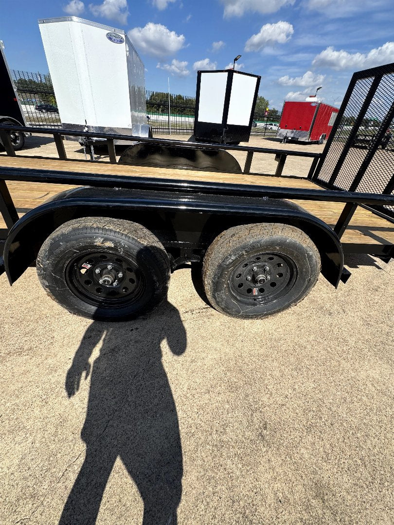 83X16 Tandem Axle Round Tubing Stanley Utility Trailer