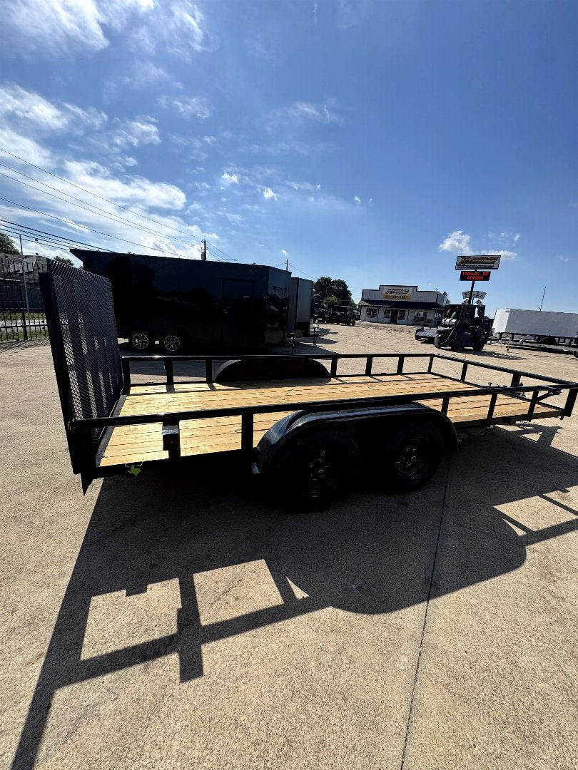 83X16 Tandem Axle Round Tubing Stanley Utility Trailer