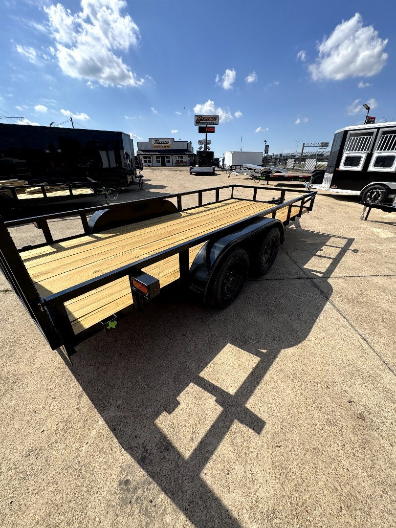 77X16 Tandem Axle Square Tubing Stanley Utility Trailer