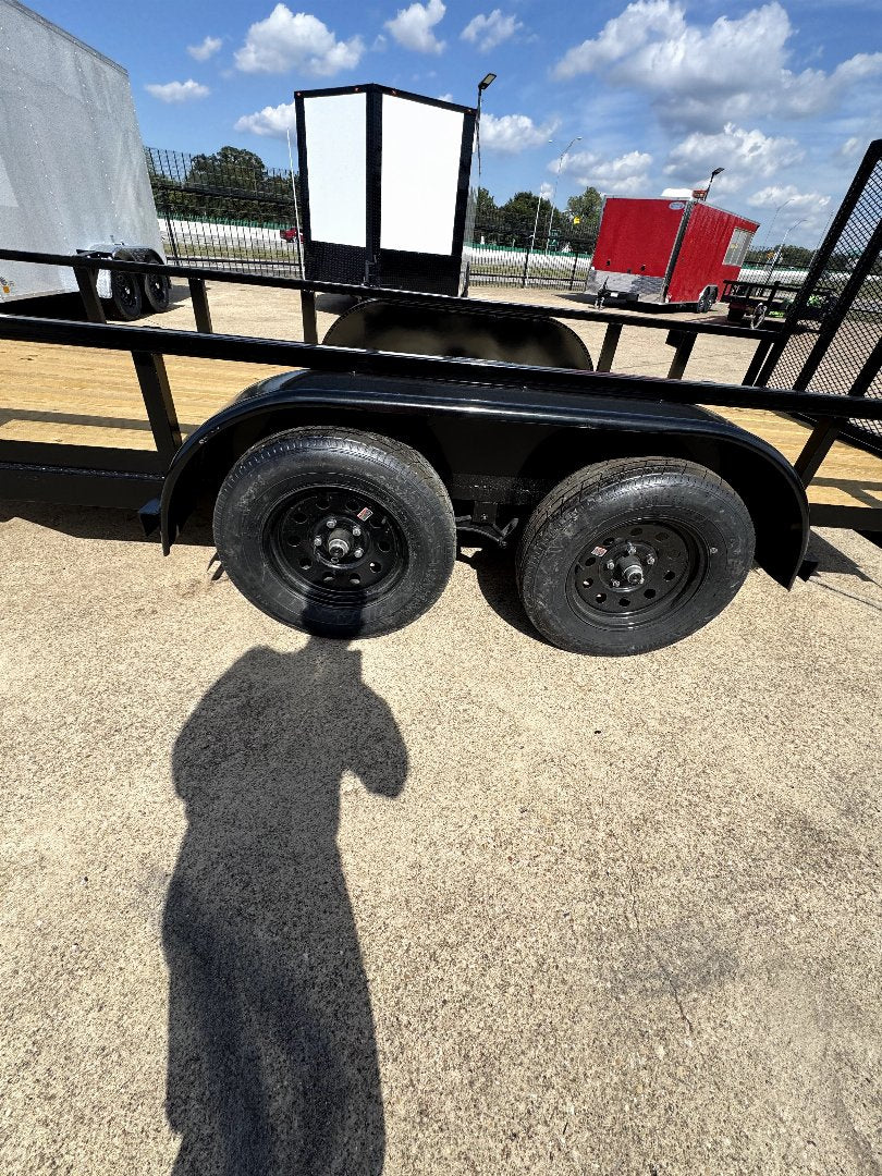 77X16 Tandem Axle Square Tubing Stanley Utility Trailer