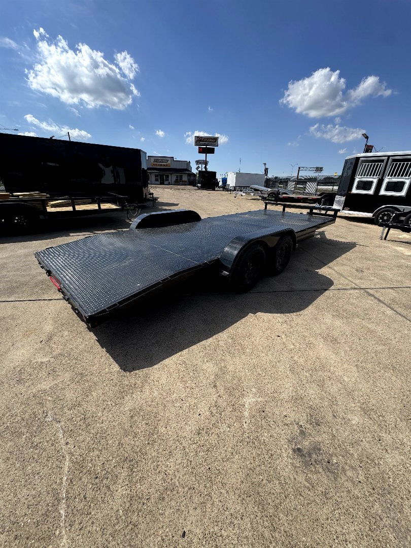 83X20 Tandem Axle Steel Deck Stanley Trailer Car Hauler