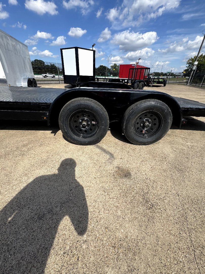 83X20 Tandem Axle Steel Deck Stanley Trailer Car Hauler