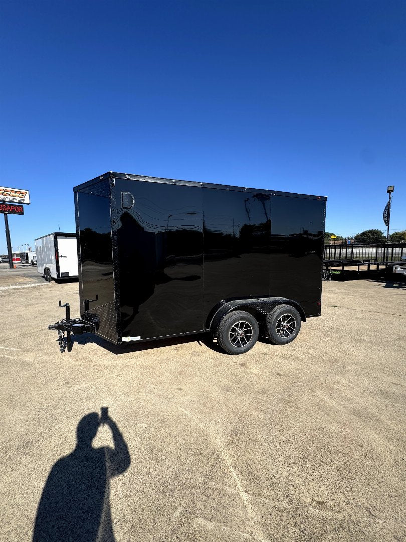 6X12 Tandem Axle Blackout 7ft. Interior Cargo / Enclosed Trailer