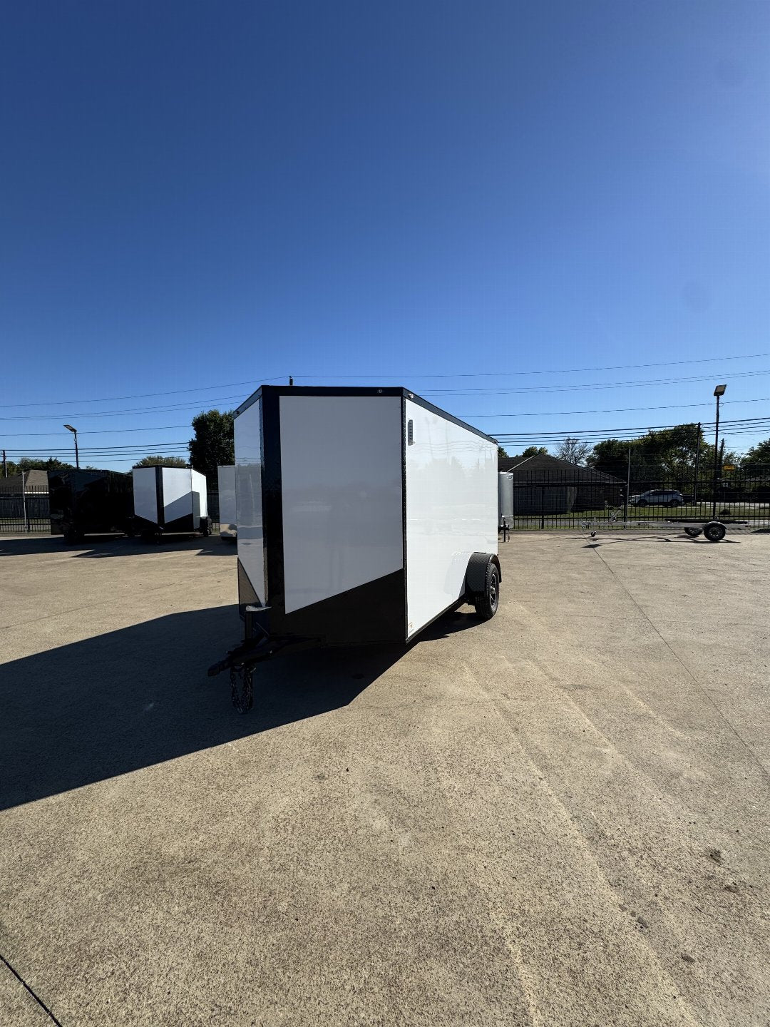 6X12 7ft. Interior Single Axle Cargo / Enclosed Trailer