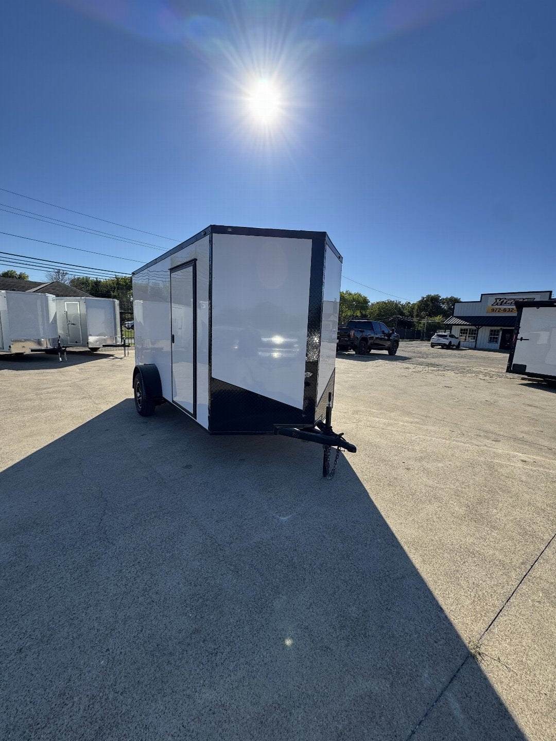 6X12 7ft. Interior Single Axle Cargo / Enclosed Trailer