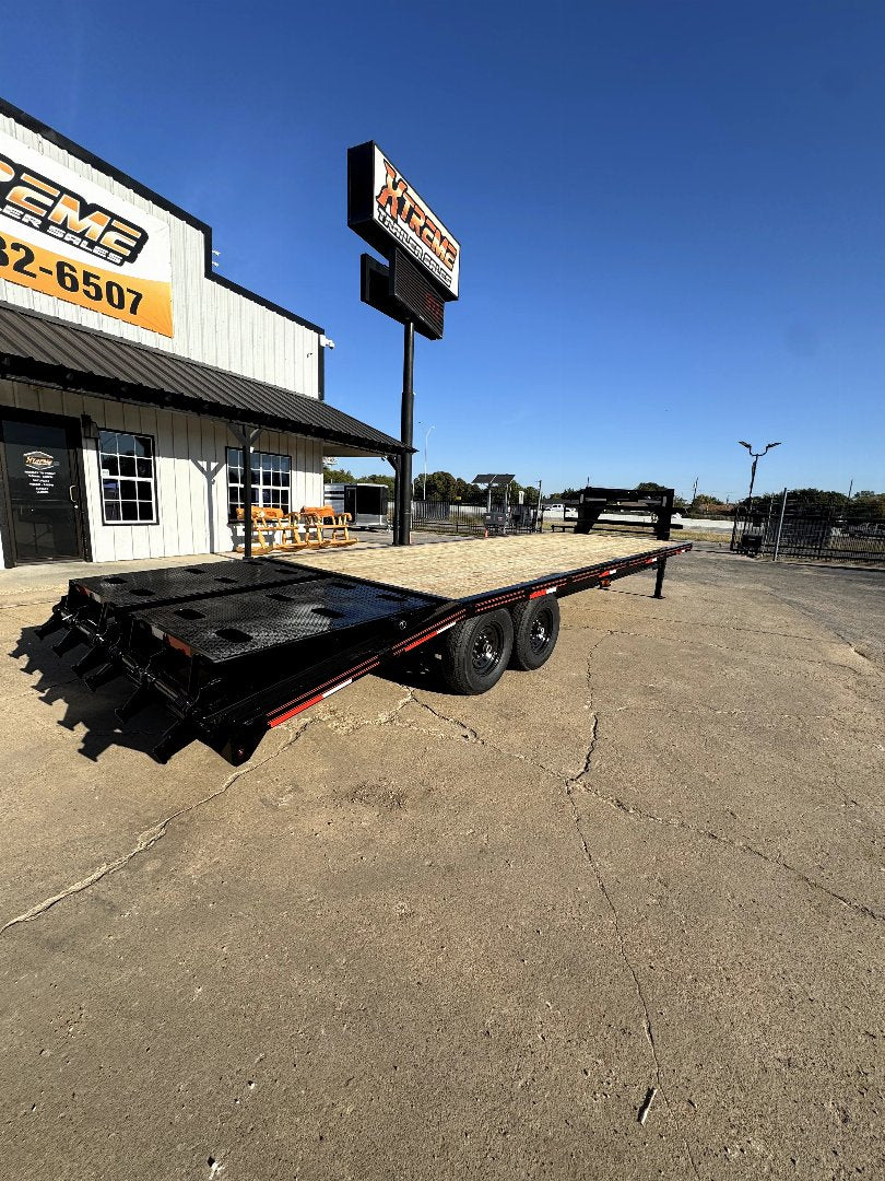 102 X 20+5 Mega Ramps Flatbed Trailer