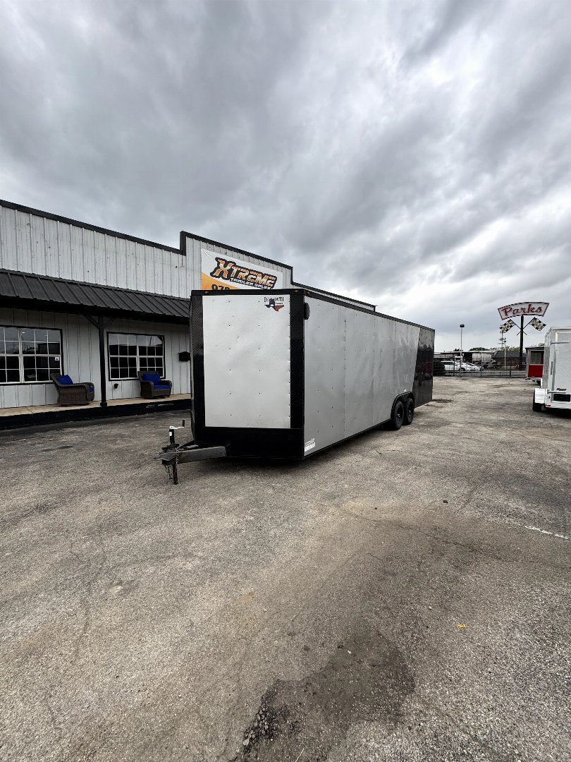 2022 Used 85x24 Charcoal Tandem Enclosed Trailer