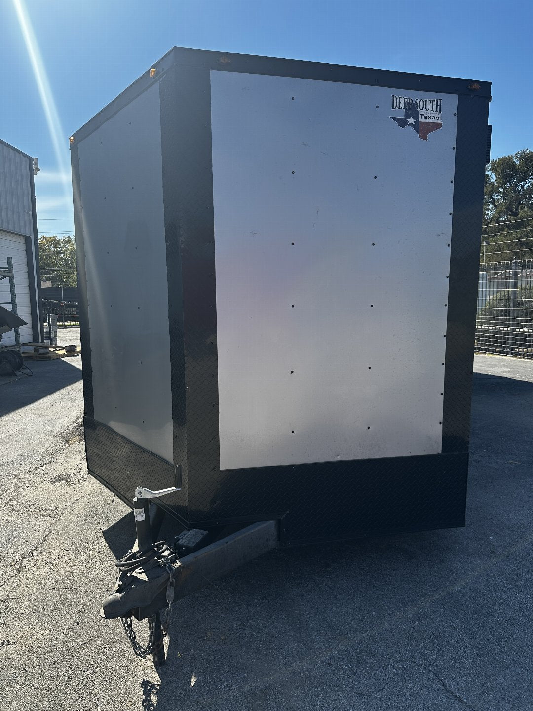 2022 Used 85x24 Charcoal Tandem Enclosed Trailer