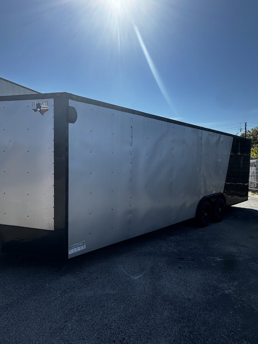 2022 Used 85x24 Charcoal Tandem Enclosed Trailer