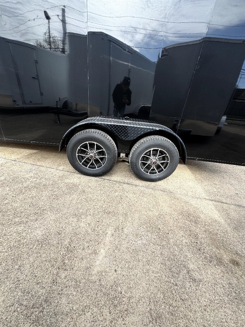 2024 7x16 Black Tandem Cargo / Enclosed Trailer