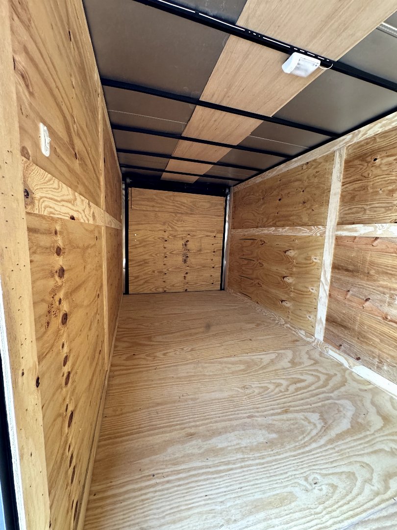 2024 7x16 Black Tandem Cargo / Enclosed Trailer