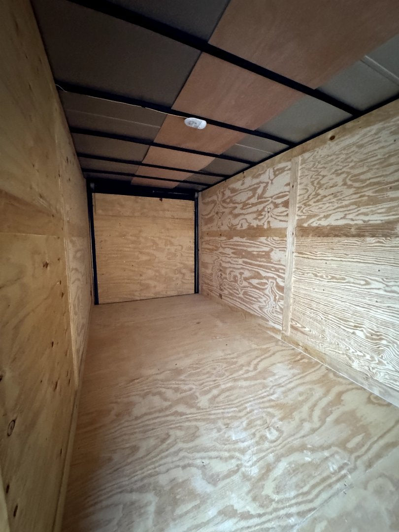 2024 7X16 Charcoal Tandem Cargo / Enclosed Trailer