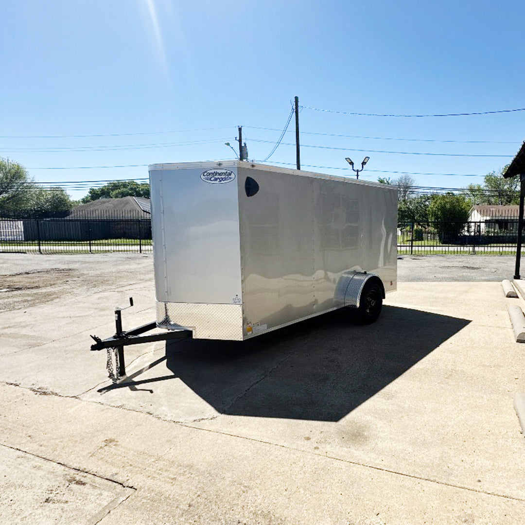 6X12 SINGLE AXLE 6FT. INTERIOR CONTINENTAL CARGO / ENCLOSED TRAILER