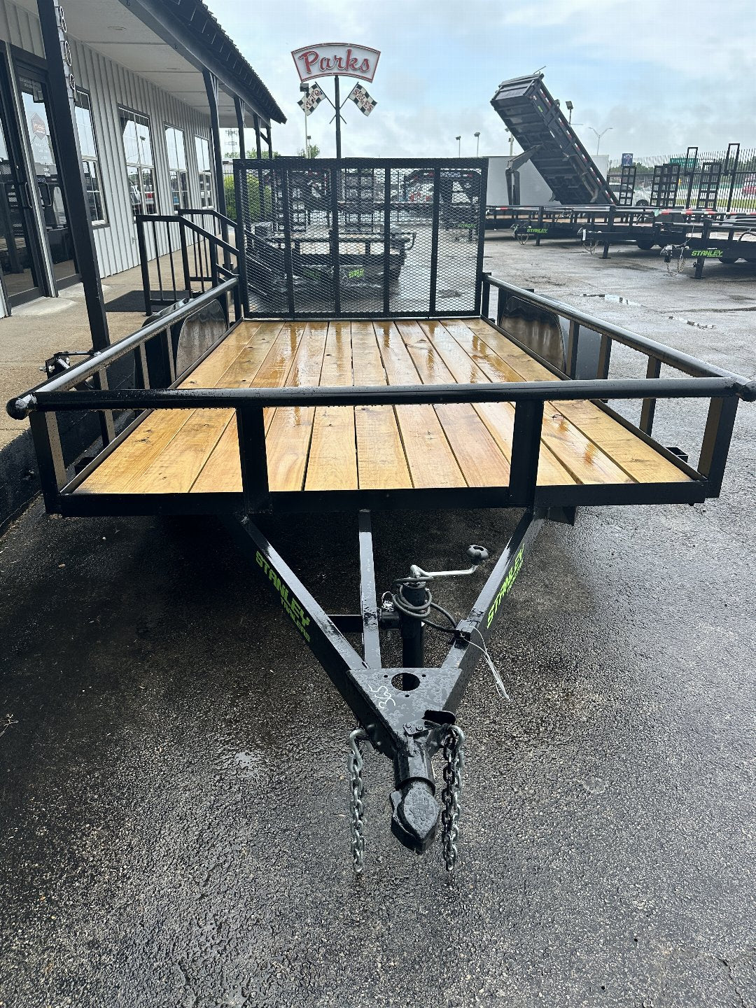 83X14 UTILITY TRAILER W/ GATE ROUNDPIPE