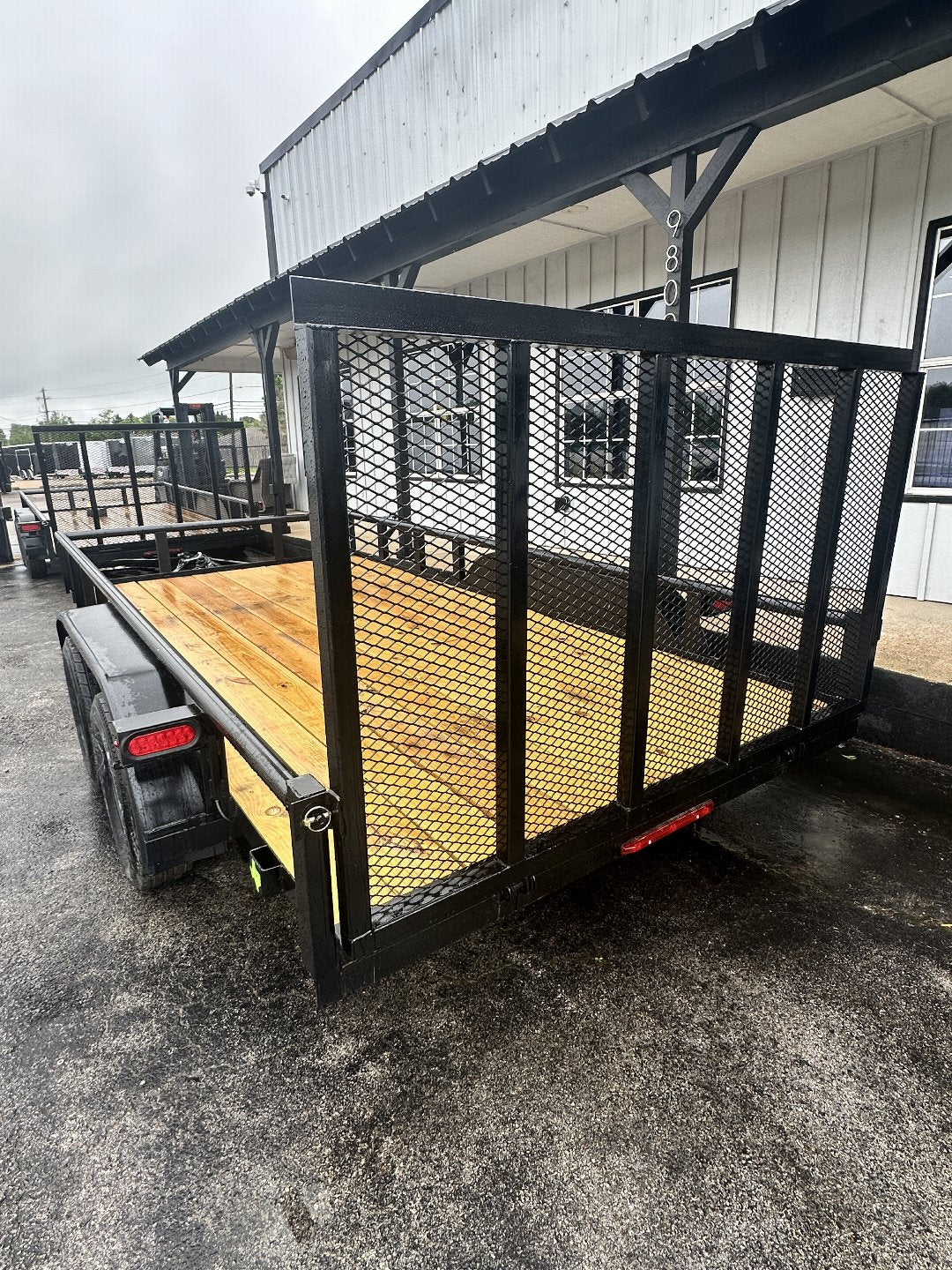 83X14 UTILITY TRAILER W/ GATE ROUNDPIPE