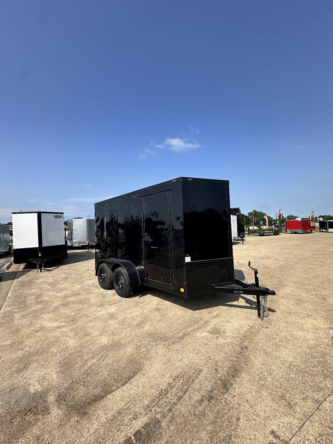 6X12 TANDEM AXLE 6'6 INTERIOR HEIGHT BLACKOUT CONTINENTAL CARGO / ENCLOSED TRAILER