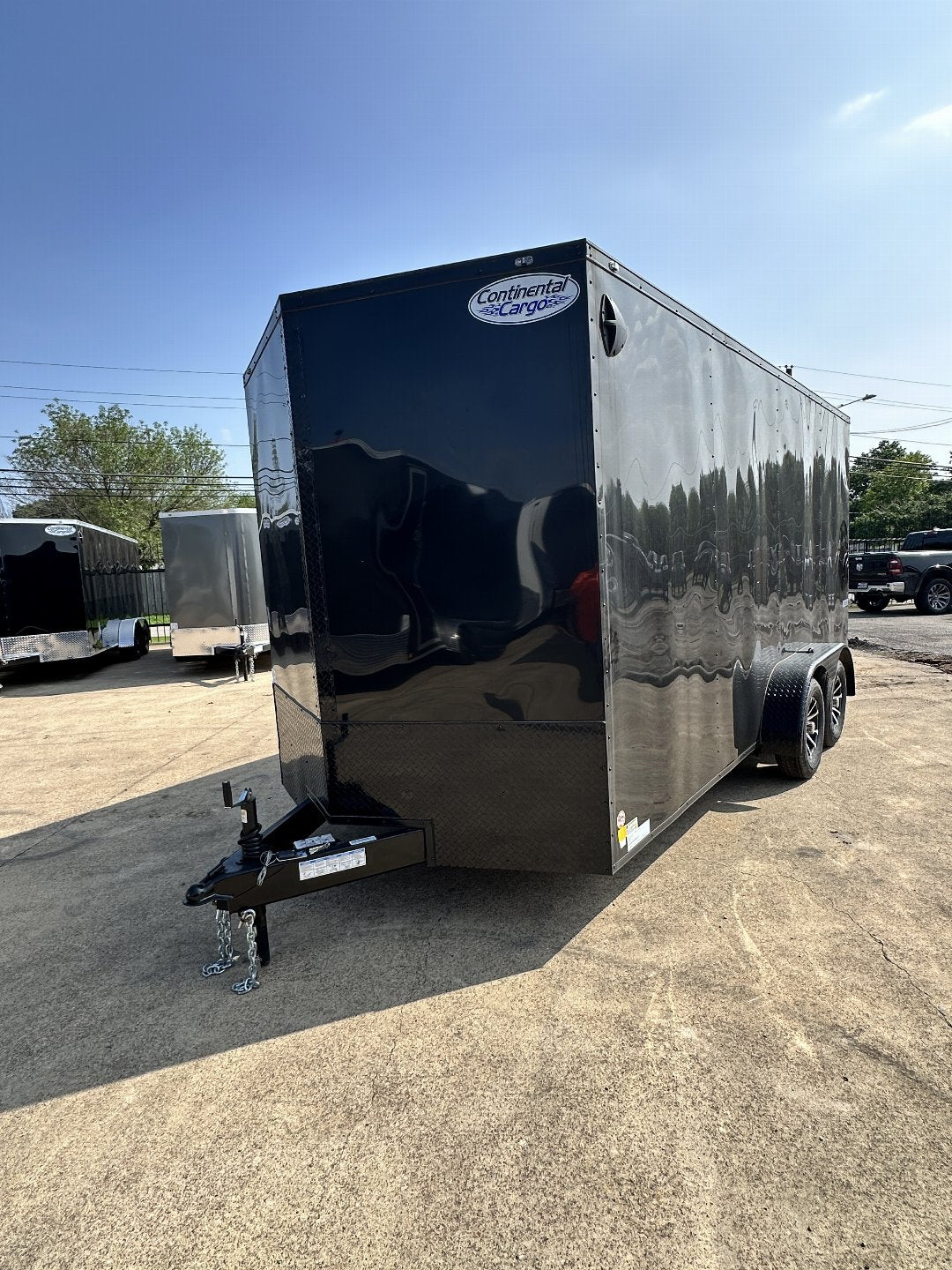 7X16 TANDEM AXLE 7 FT. INTERIOR HEIGHT BLACKOUT CONTINENTAL CARGO / ENCLOSED TRAILER