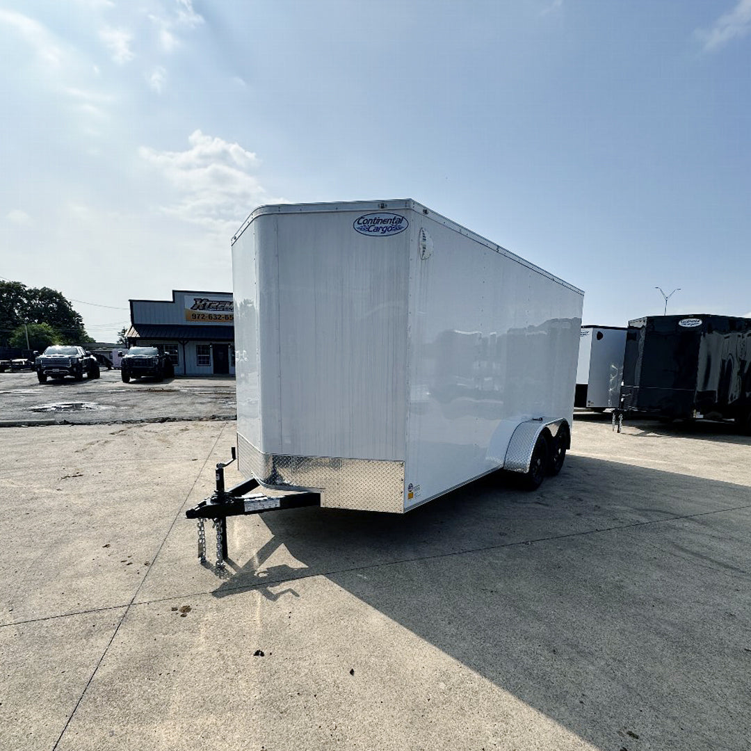 7X16 TANDEM AXLE 7 FT. INTERIOR HEIGHT CONTINENTAL CARGO / ENCLOSED TRAILER