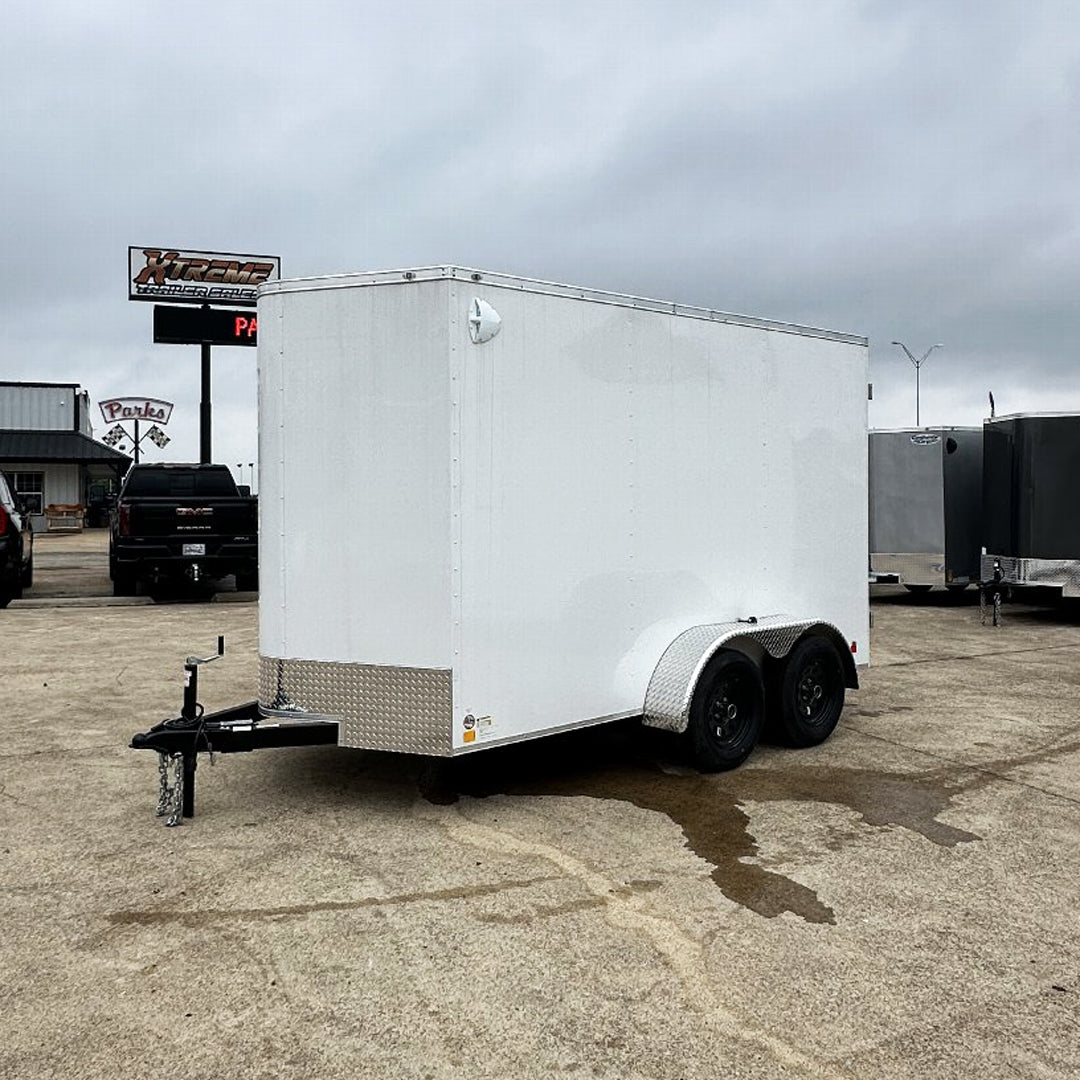 6X12 TANDEM AXLE 7 FT. INTERIOR HEIGHT BARN DOOR CONTINENTAL CARGO / ENCLOSED TRAILER