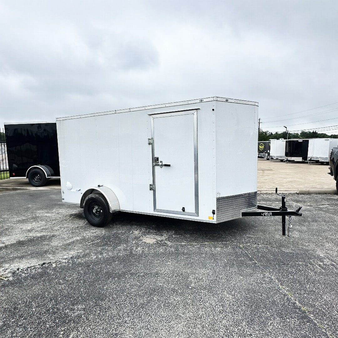 6X12 SINGLE AXLE 6FT. INTERIOR HEIGHT CONTINENTAL CARGO / ENCLOSED TRAILER