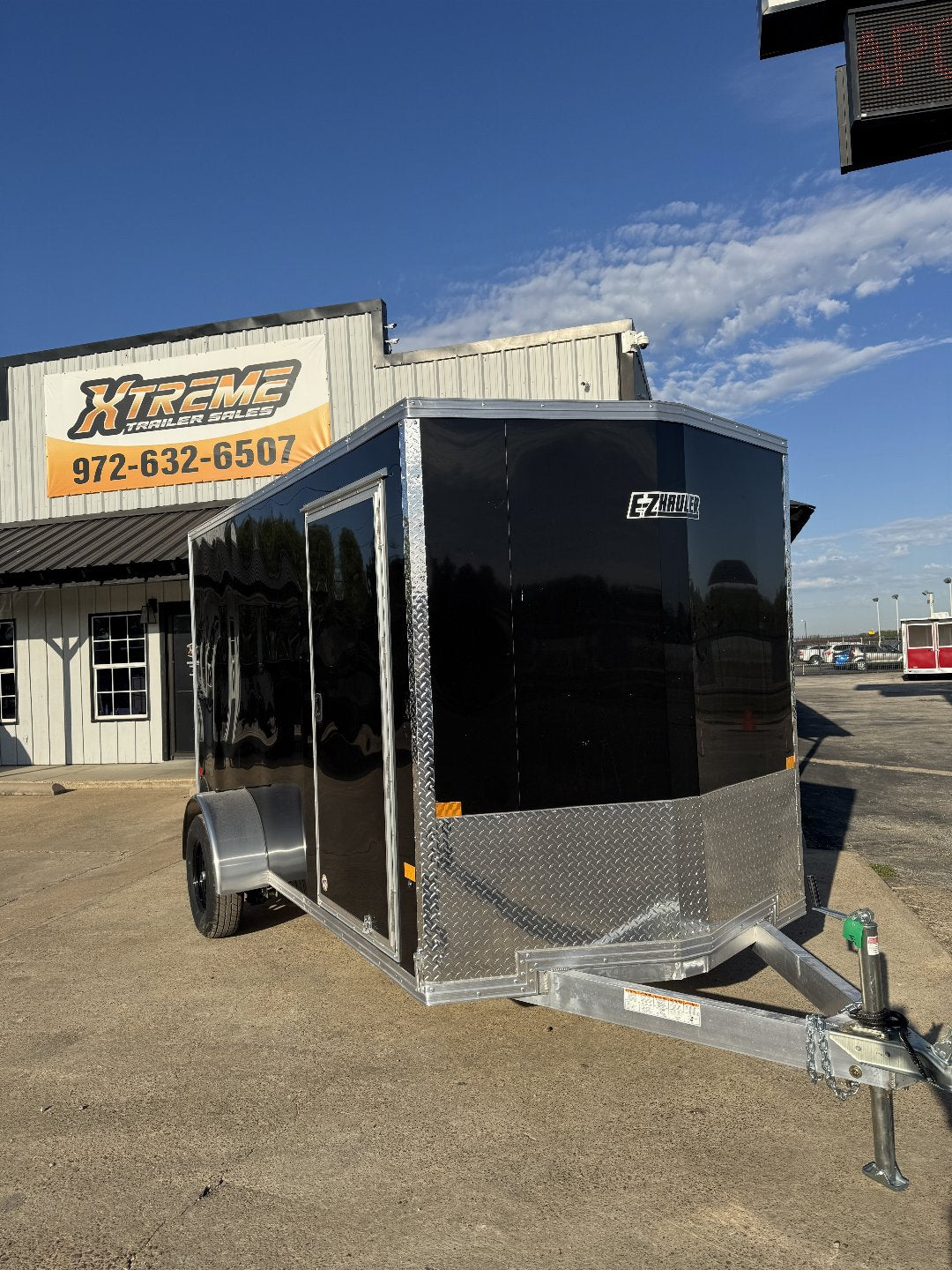 6X12 7ft. Interior Aluminum Single Axle Cargo / Enclosed Trailer