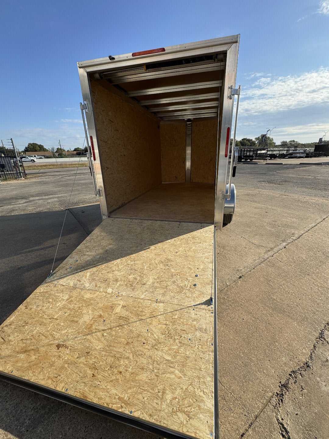 6X12 7ft. Interior Aluminum Single Axle Cargo / Enclosed Trailer