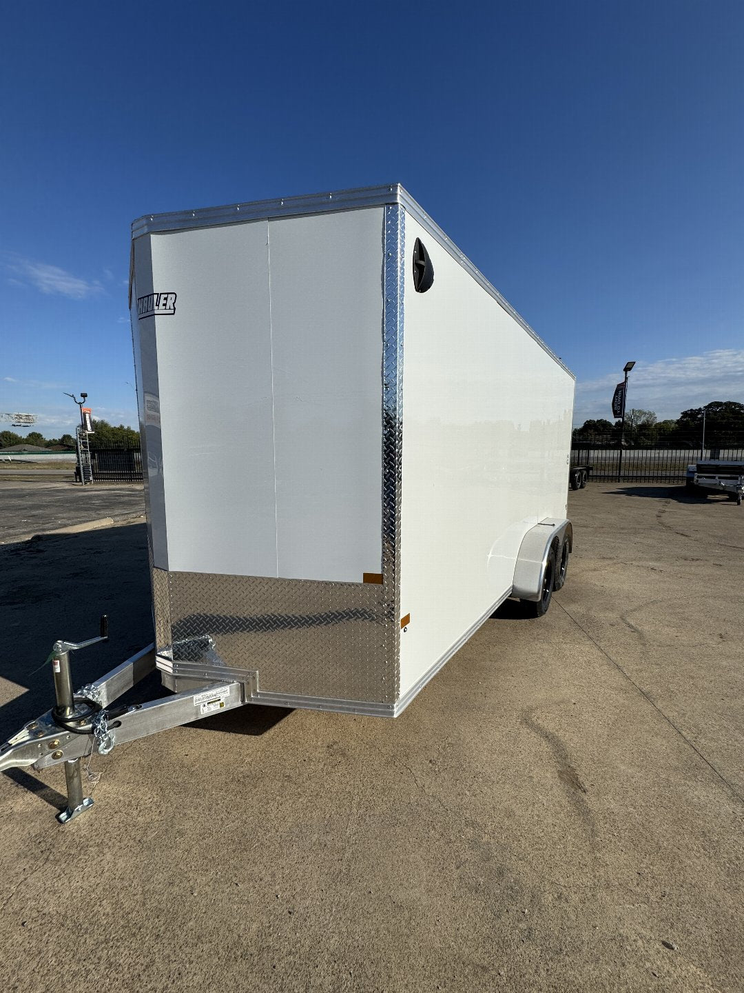 7X16 7ft. Interior Aluminum Tandem Axle Cargo / Enclosed Trailer