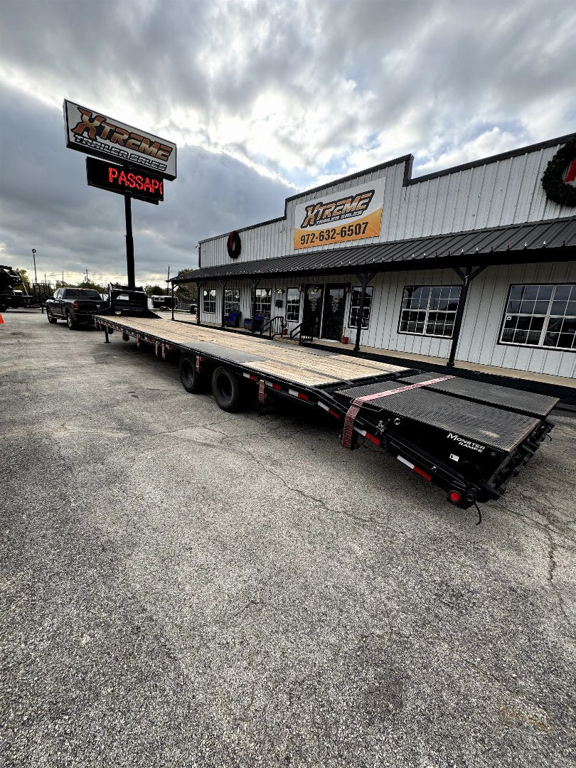 2023 Used PJ Trailers 102x35 + 5 Mega Ramp Flatbed Trailer