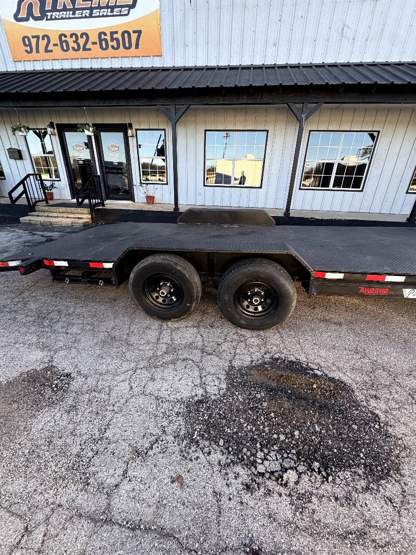 2024 Used 102x20 Steel Deck Car Hauler trailer with 5,200lbs axles