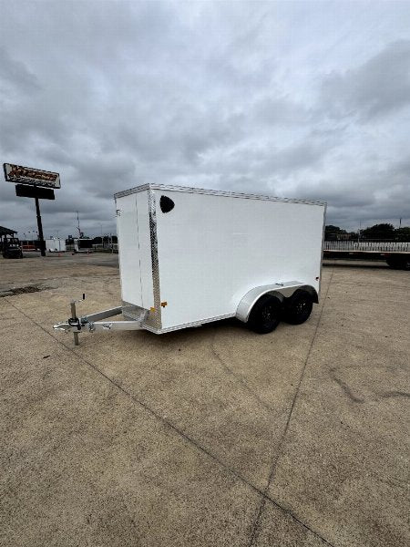 6X12 Tandem Axle Alcom Aluminum Cargo / Enclosed Trailer